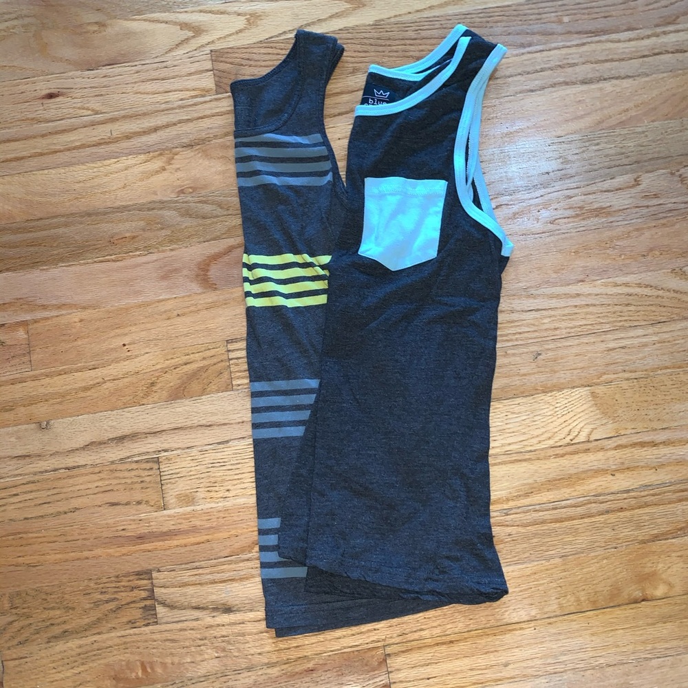 BUNDLE! 2 BLUE CROWN Boys Tank Tops